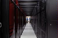 A set of photographs of the HECToR supercomputer taken on the 13th August 2007.
